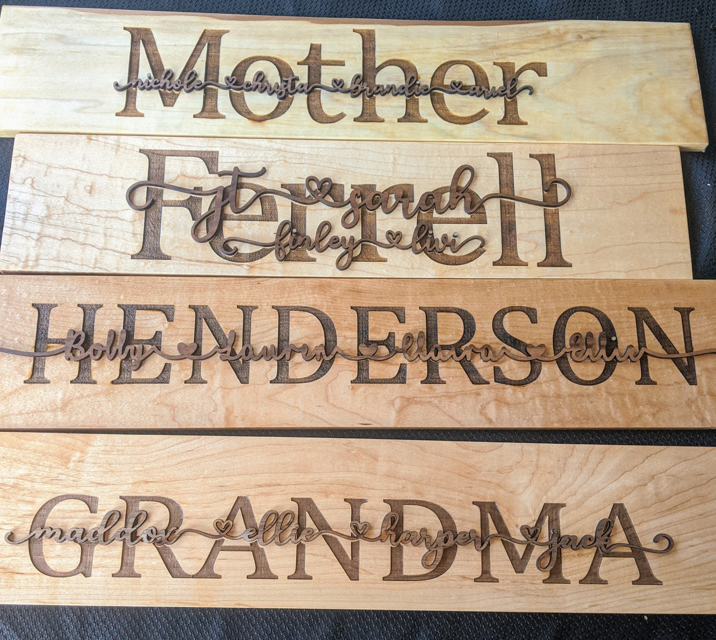 Personalized Family Name Sign Picture Wall Sign