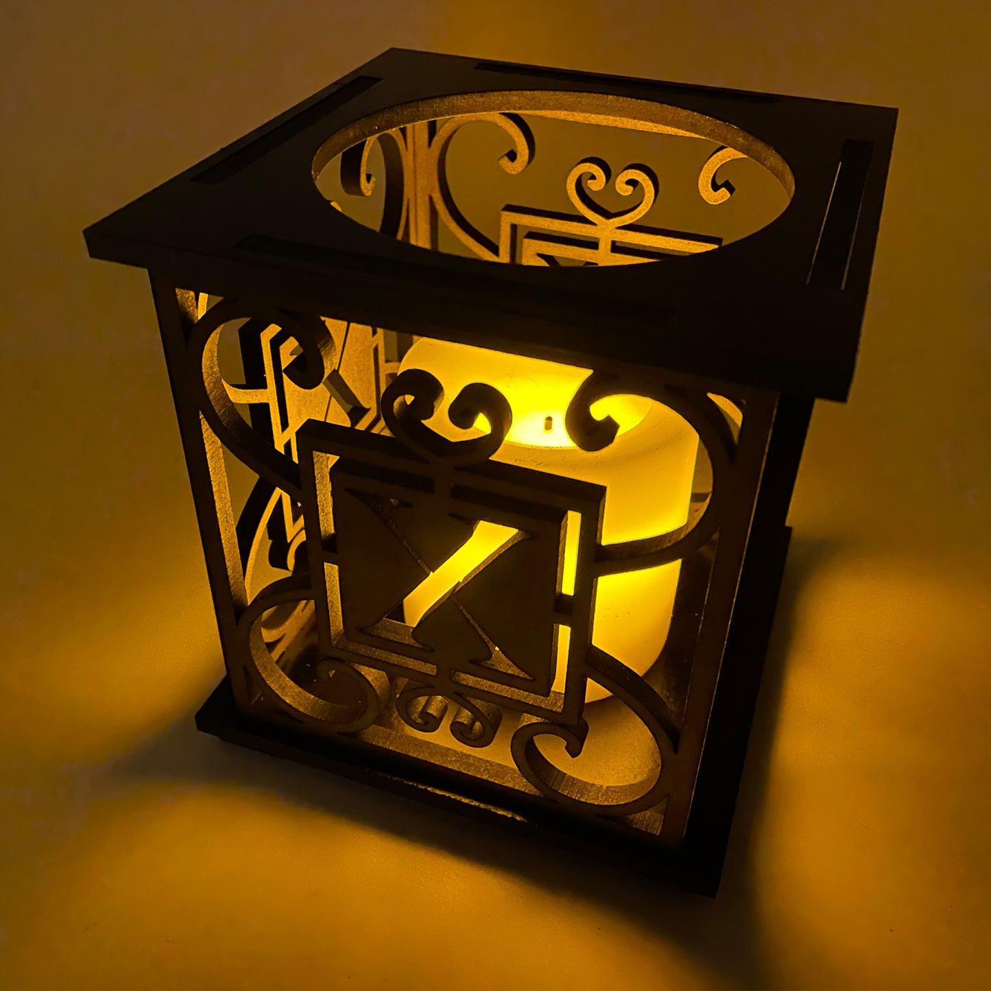 Monogram Candle Lantern