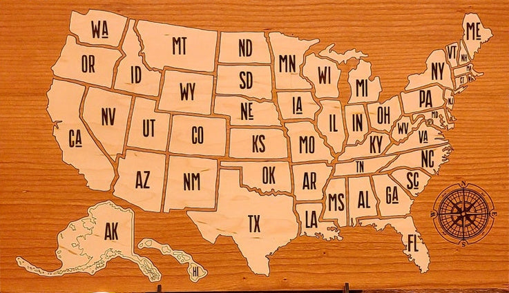 United States Travel Map Puzzle